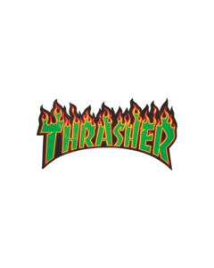 THRASHER FLAME LOGO DECAL MD