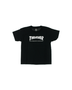 THRASHER MAG LOGO YTH SS M-BLACK