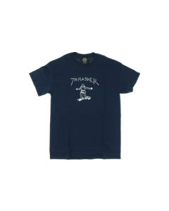 THRASHER GONZ LOGO SS S-NAVY/WHITE