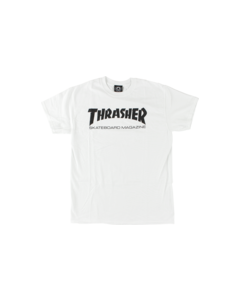 THRASHER SKATE MAG SS S-WHT/BLK