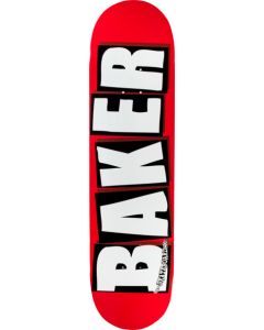 BAKER BRAND LOGO DECK-8.12 RED/WHITE