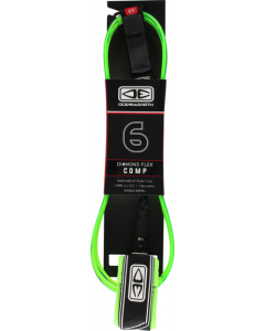 O&E MOULDED COMP LEASH 6' LIME