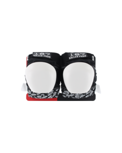 187 PRO KNEE PADS JUNIOR-BLK/WHT TEXT/WHT CAP