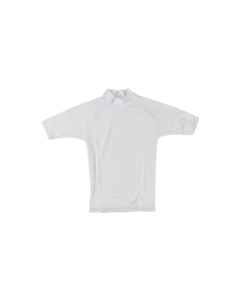 BLOCK SURF RASH GUARD / SHORT SLEEVE XS-WHITE