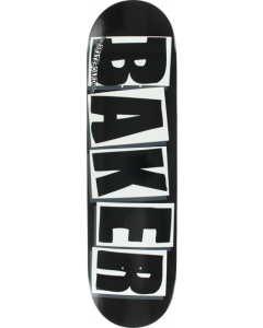 BAKER BRAND LOGO DECK-8.0 BLK/WHT