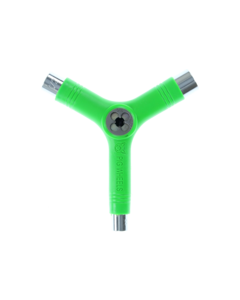 PIG SKATE TOOL-NEON GREEN tri-socket/threader