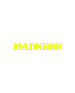 MADNESS LOGO DECAL SINGLE YELLOW