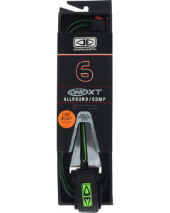 O&E ONE XT ALLROUND COMP LEASH 6' BLK/LIME