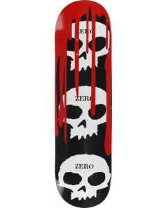 ZERO 3 SKULL WITH BLOOD DECK-8.5 BLK/WHT/RED