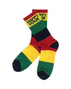 HAPPY HR MUCHO RELAXO CREW SOCKS RASTA 1pr