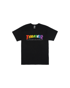 THRASHER RAINBOW MAG SS S-BLACK