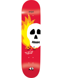 ENJOI SKULLS AND FLAMES DECK-8.25 RED hyb