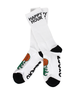 HAPPY HR MUCHO RELAXO CREW SOCKS WHITE