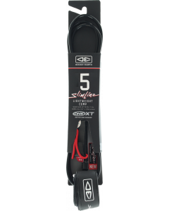 O&E SLIMLINE LIGHTWEIGHT COMP ONE-XT LEASH 5' BLK