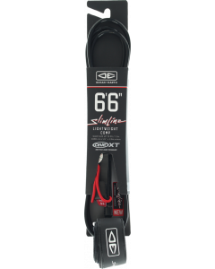 O&E SLIMLINE LIGHTWEIGHT COMP ONE-XT LEASH 6'6"BLK