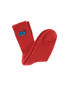 TM DEVIL CAT CREW SOCKS RED 1pr