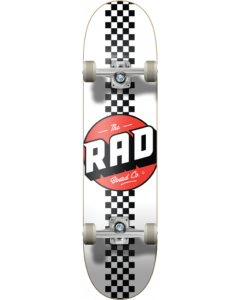 RAD CHECKER STRIPE COMPLETE-7.75 WHT/BLK