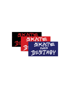 THRASHER SK8 & DESTROY SM DECAL single asst.colors