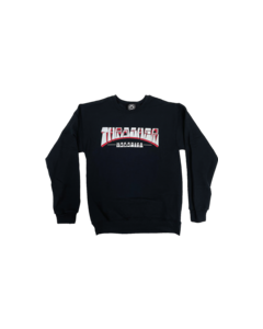 THRASHER FIRME LOGO CREW/SWT M-BLACK