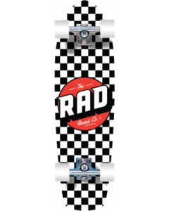 RAD RETRO ROLLER COMP-7.9X28 CHECKERS BLK/WHT