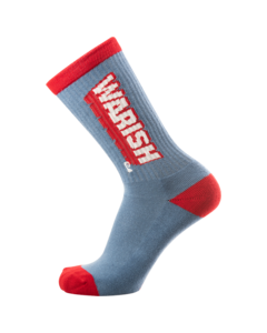 PSOCKADELIC WARISH CREW SOCKS BLU/RED