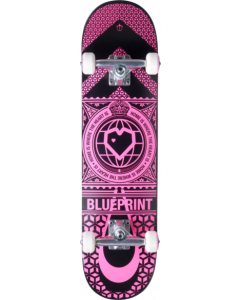 BLUEPRINT HOME HEART COMPLETE-7.75 BLACK/PINK