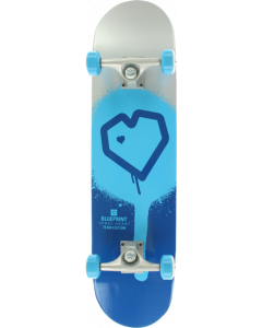 BLUEPRINT SPRAY HEART COMPLETE-7.75 SILVER/BLUE