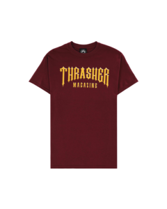 THRASHER LOW LOW LOGO SS S-MAROON