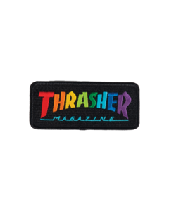 THRASHER RAINBOW MAG PATCH BLACK