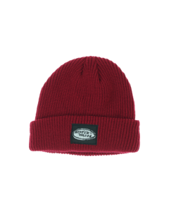 THE HEATED WHEEL OVAL BEANIE BURGUNDY