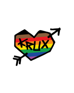 KRUX RAINBOW 2 MYLAR DECAL 3X2.4 RAINBOW