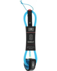 O&E MOULDED SUNSET LEASH 9' BLUE