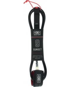 O&E MOULDED SUNSET LEASH 9' BLACK