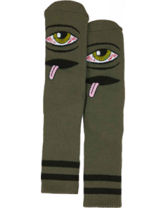 TM BLOODSHOT EYE CREW SOCKS ARMY 1pr