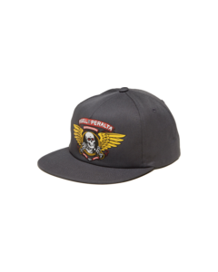 PWL/P WINGED RIPPER PATCH HAT ADJ-CHARCOL