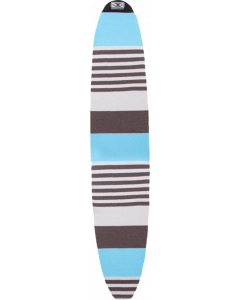 O&E LONGBOARD STRETCH COVER 8'0" SKY BLUE STRIPE