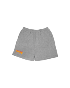 THRASHER GIRLS FLAME P.E SHORTS XS-HEATHER GREY