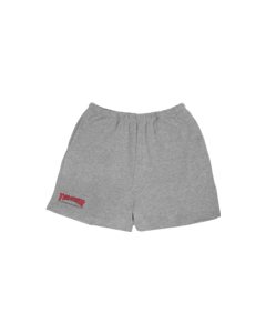 THRASHER GIRLS OUTLINE P.E. SHORTS XS-HEATHER GREY