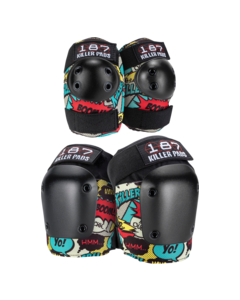 187 COMBO PACK KNEE/ELBOW PAD SET S/M-COMIC