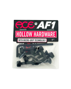 ACE 1" ALLEN HOLLOW W/GRIPPERS HARDWARE SET BLK