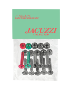  JACUZZI 1" PH HARDWARE SET - DARK WAVE BLACK/MULT