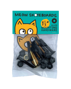 MEOW 1.25" ALLEN HARDWARE SET BLK/YEL