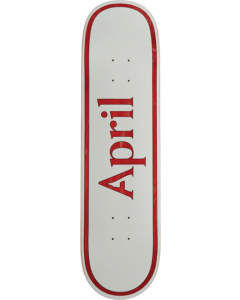 APRIL AP OG LOGO DECK-8.0 WHT/RED