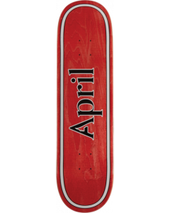 APRIL AP OG LOGO DECK-8.25 RED/BLK/WHT