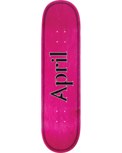 APRIL OG LOGO HELIX DECK-8.25 PINK W/BLK LOGO