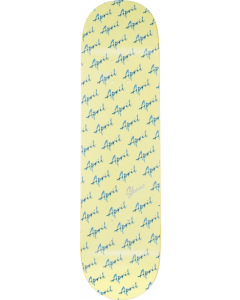 APRIL ONEILL SCRIPT LOGO DECK-8.12 YELLOW