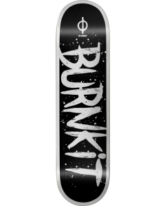 BURNKIT BOLD DECK-8.5 BLACK/WHITE