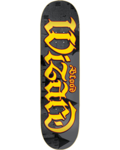 BW CASTLES SCRIPT DECK-8.5 BLACK/YEL