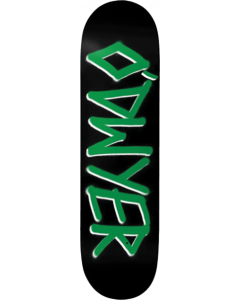 DW O’DWYER GANG NAME DECK-8.25 BLK/GRN