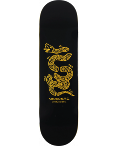 5BORO JOIN OR DIE DECK-8.5 BLK/YEL VENEER